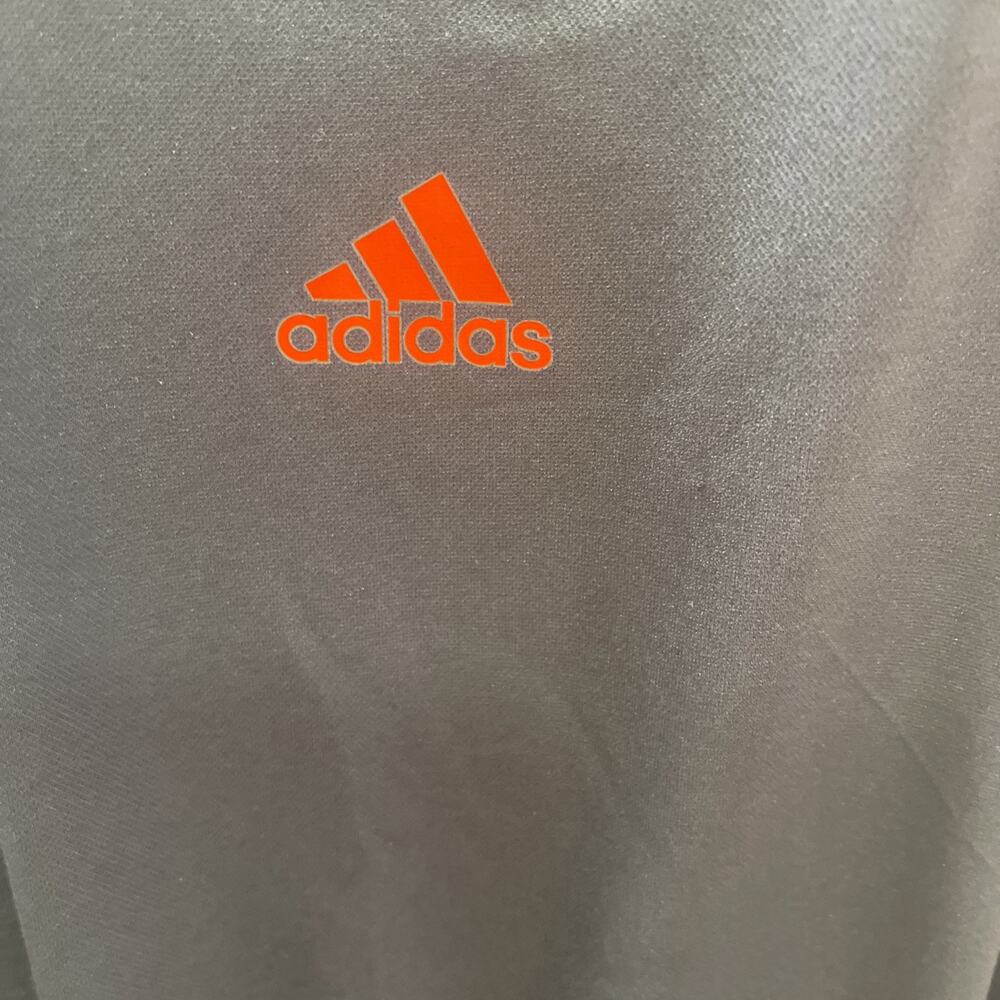 Adidas Mens Sz L Jersey T-Shirt Black With Red Climalite Breathable Lightweight - Picture 3 of 7